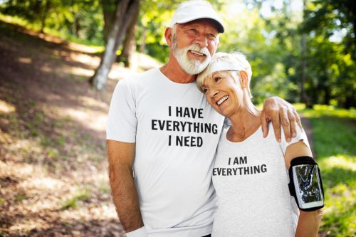 I have everything I need páros póló - fehér színben